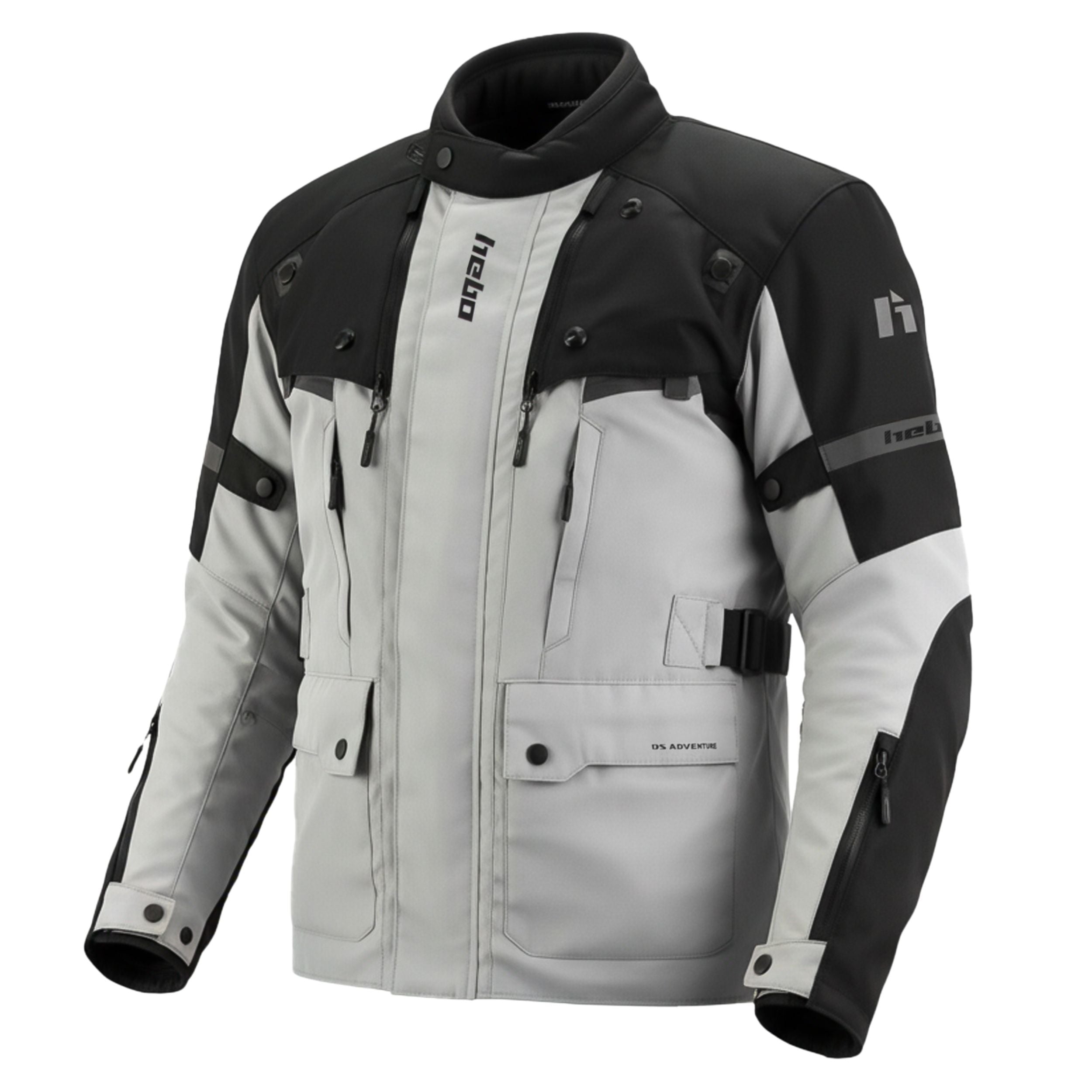 hebo-chaqueta-ds-adventure-gris-impermeable-y-con-protecciones-nivel-2 image 1