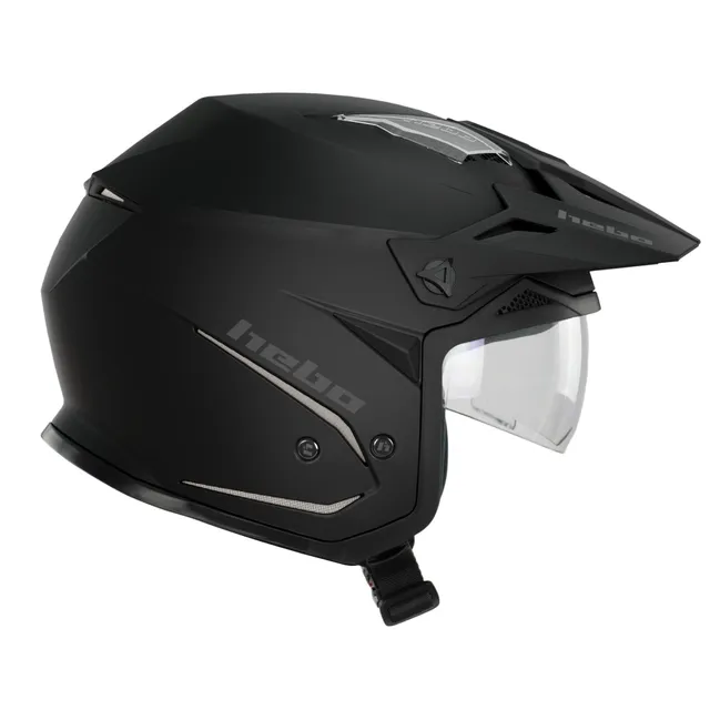 hebo-casco-zone-5-monocolor-negro-mate-casco-integral-con-pantalla-solar-escamot image 1