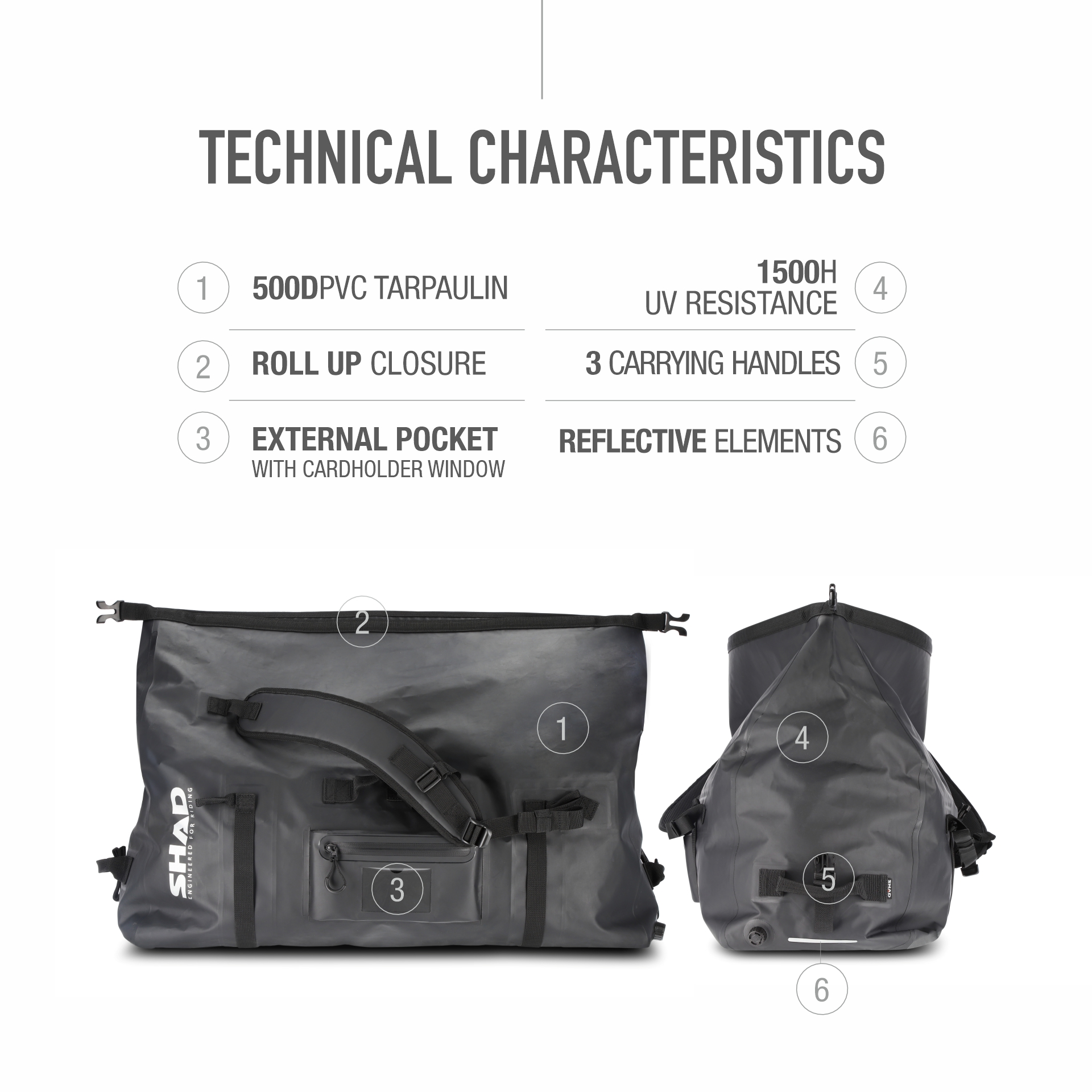 shad-bolsa-trasera-impermeable-sw80-80l-convertible-en-mochila-ipx5 image 4