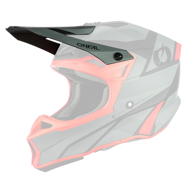 o-neal-visera-de-recambio-para-casco-10-srs-compact-gris-rojo image 1