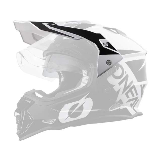 o-neal-sierra-r-replacement-visor-black-white-visera-de-repuesto-para-casco-sier image 1