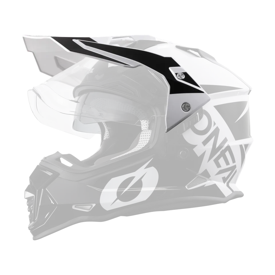 o-neal-sierra-r-replacement-visor-black-white-visera-de-repuesto-para-casco-sier image 1