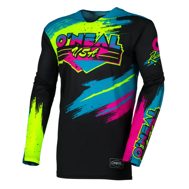 o-neal-mayhem-reseda-black-neon-jersey-personalizada image 1