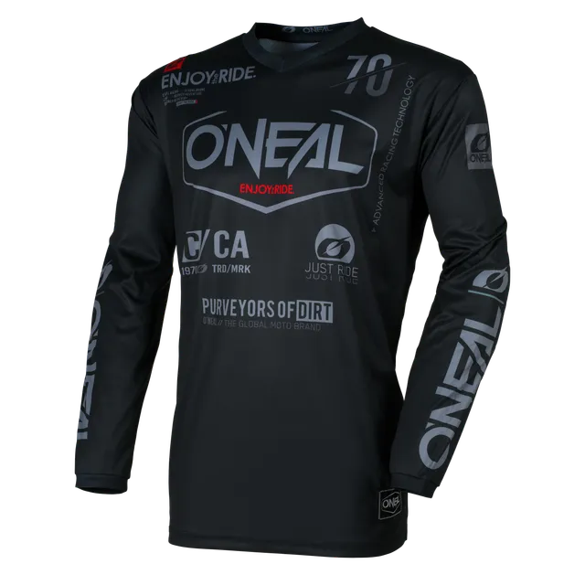 o-neal-element-brand-maillot-moto-custom-black-gray image 1