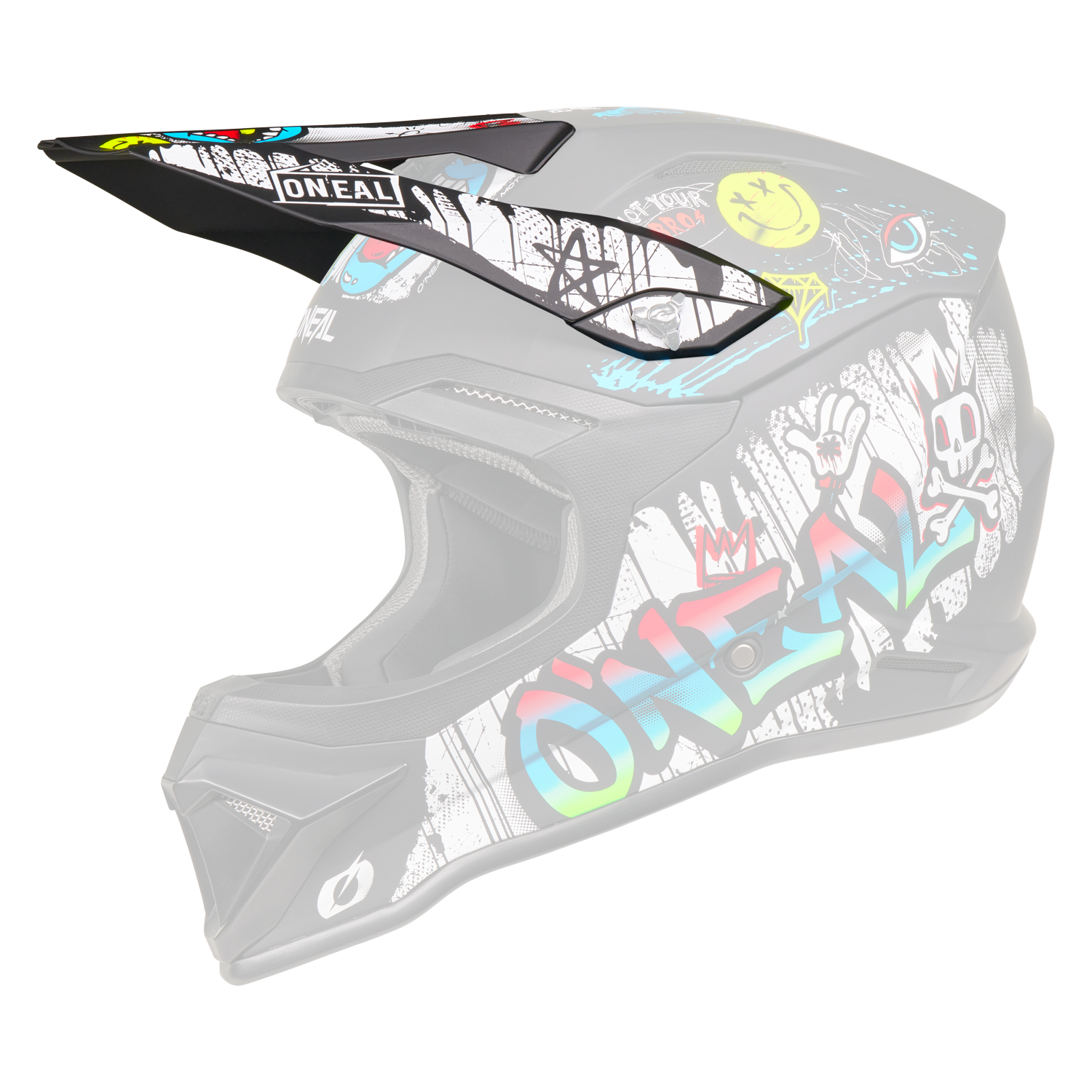 o-neal-4-srs-casco-rancid-negro-blanco image 7