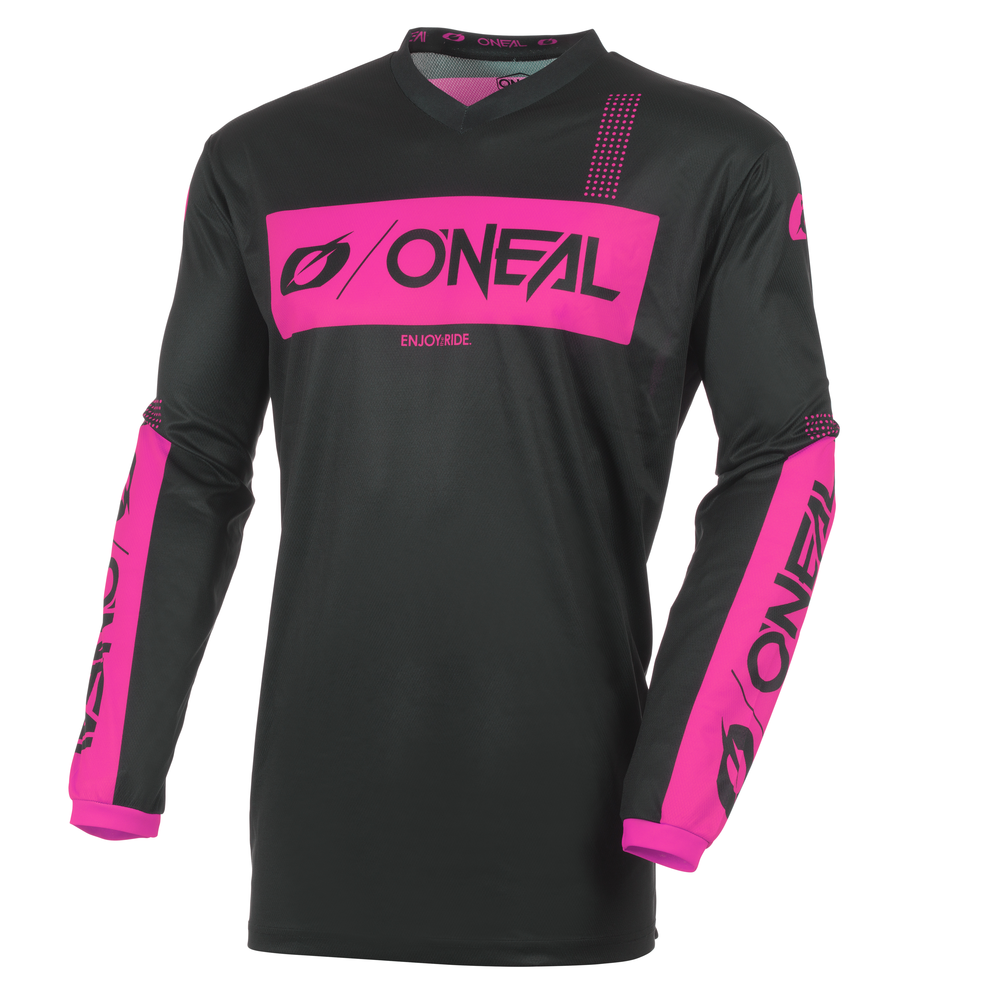 o-neal-youth-girls-element-racewear-jersey-negro-rosa-camiseta-de-moto-para-j-ve image 1